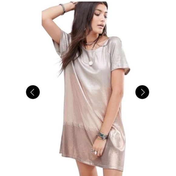 FREE PEOPLE SZ XS DRENCHED IN SEQUINS MINI DRESS - Picture 1 of 6